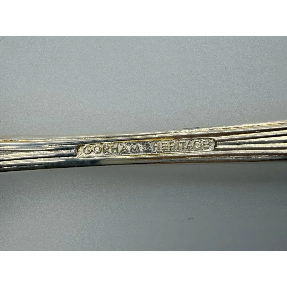 NIB Gorham Heritage Silverplate Berry Spoon 9